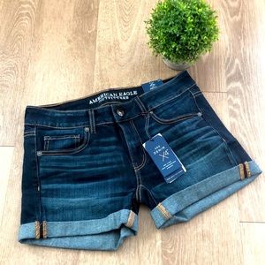 NWT American Eagle Super Stretch Midi Low Rise Shorts